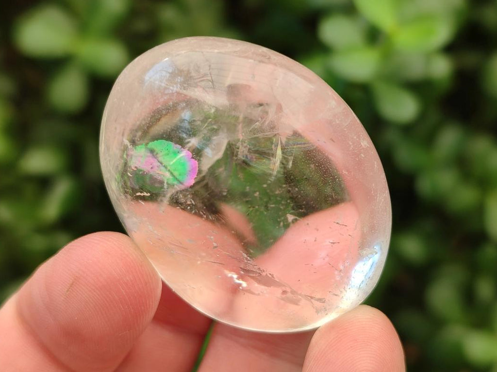 Polished Clear Quartz Crystal Galets x 24 From Madagascar