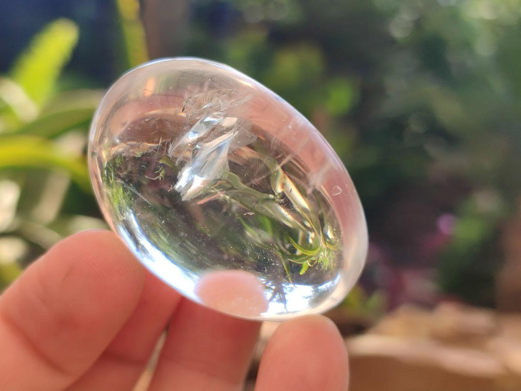 Polished Clear Quartz Crystal Galets x 24 From Madagascar