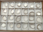 Polished Clear Quartz Crystal Galets x 24 From Madagascar