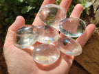 Polished Clear Quartz Crystal Galets x 24 From Madagascar