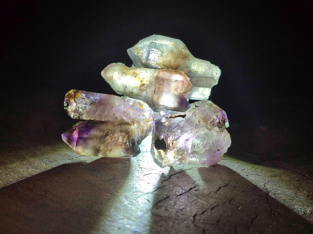 Natural Window Amethyst Crystals x 20 From Chiredzi, Zimbabwe - Toprock Gemstones and Minerals 