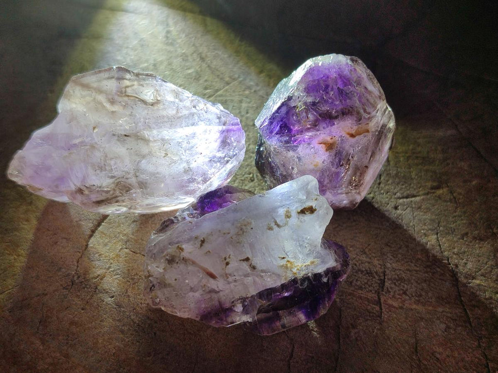 Natural Window Amethyst Crystals x 20 From Chiredzi, Zimbabwe - Toprock Gemstones and Minerals 