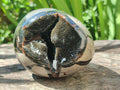 Polished Septerye Sauvage "Dragons Egg" Geodes x 2 From Mahajanga, Madagascar