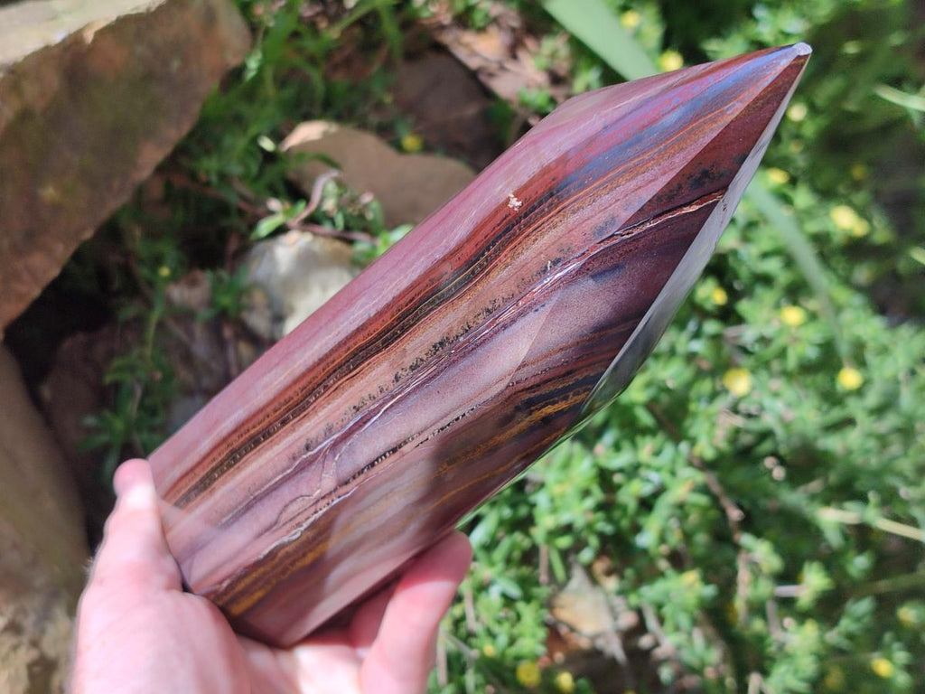 Polished Banded Tiger Iron Display Crystal x 1 From South Africa