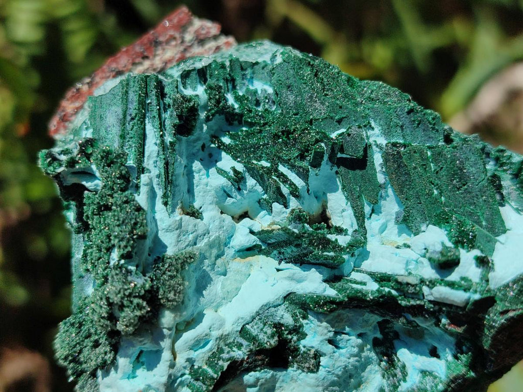 Natural Drusy Coated Chrysocolla Specimens x 6 From Lupoto Mine, Congo