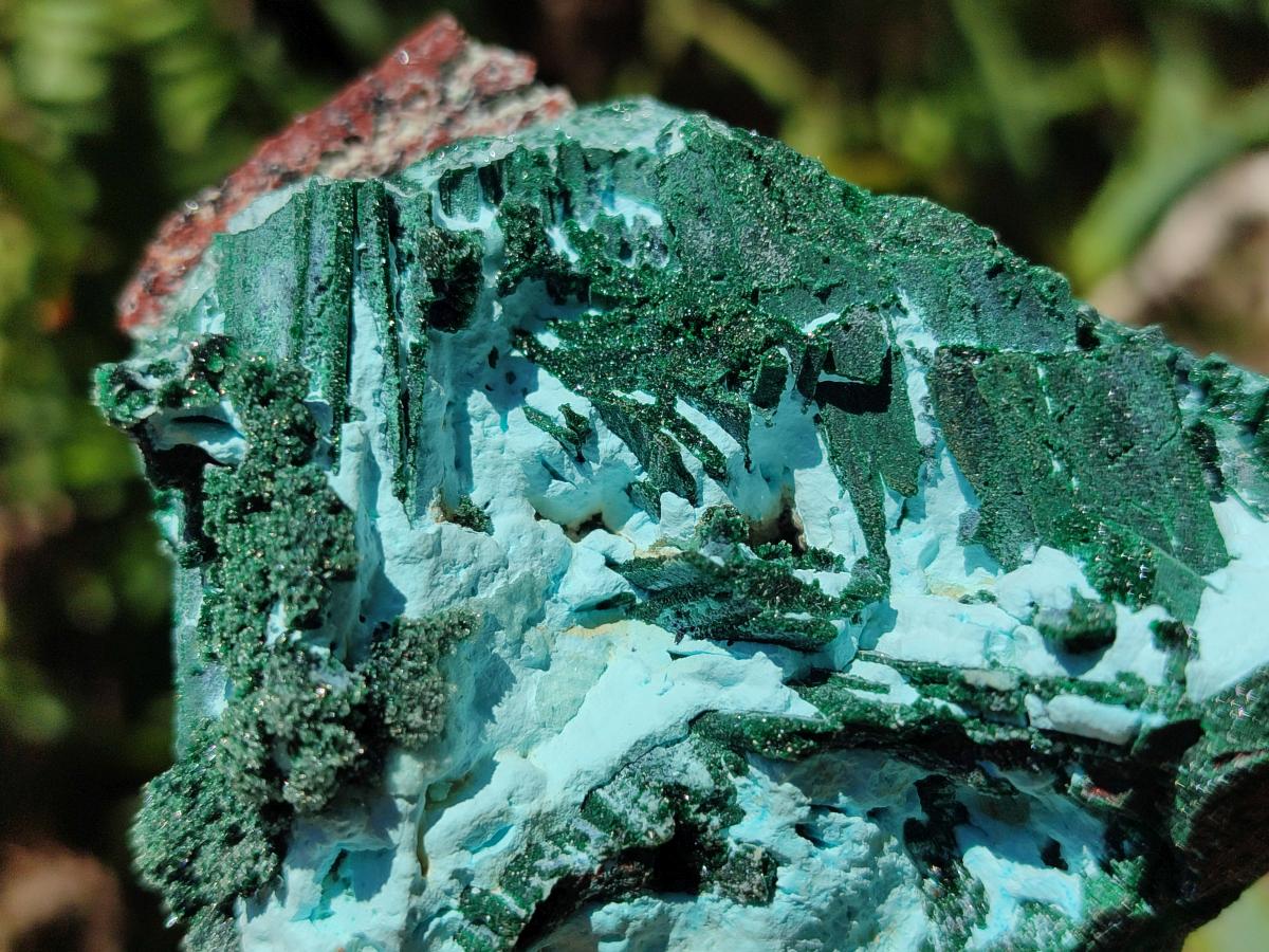 Natural Drusy Coated Chrysocolla Specimens x 6 From Lupoto Mine, Congo