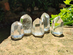 Polished Optic Clear Quartz Crystals x 12 From Madagascar