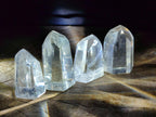Polished Optic Clear Quartz Crystals x 12 From Madagascar