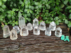 Polished Optic Clear Quartz Crystals x 12 From Madagascar