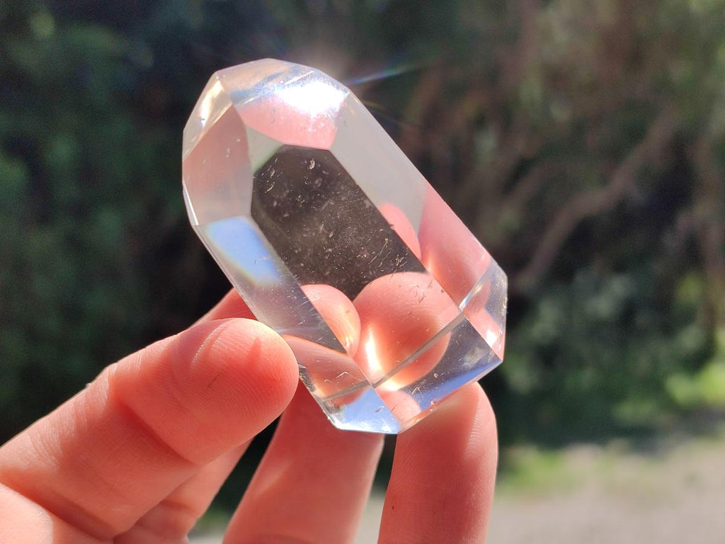 Polished Optic Clear Quartz Crystals x 12 From Madagascar