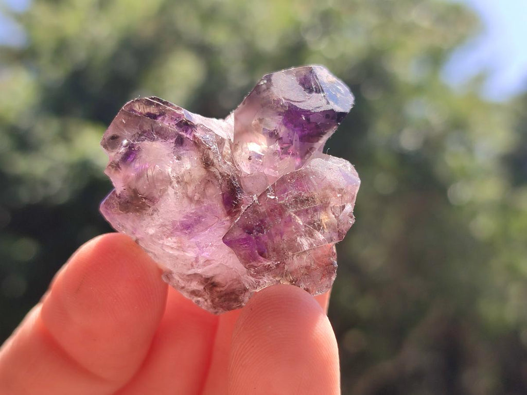 Natural Window Amethyst Crystals x 35 From Chiredzi, Zimbabwe