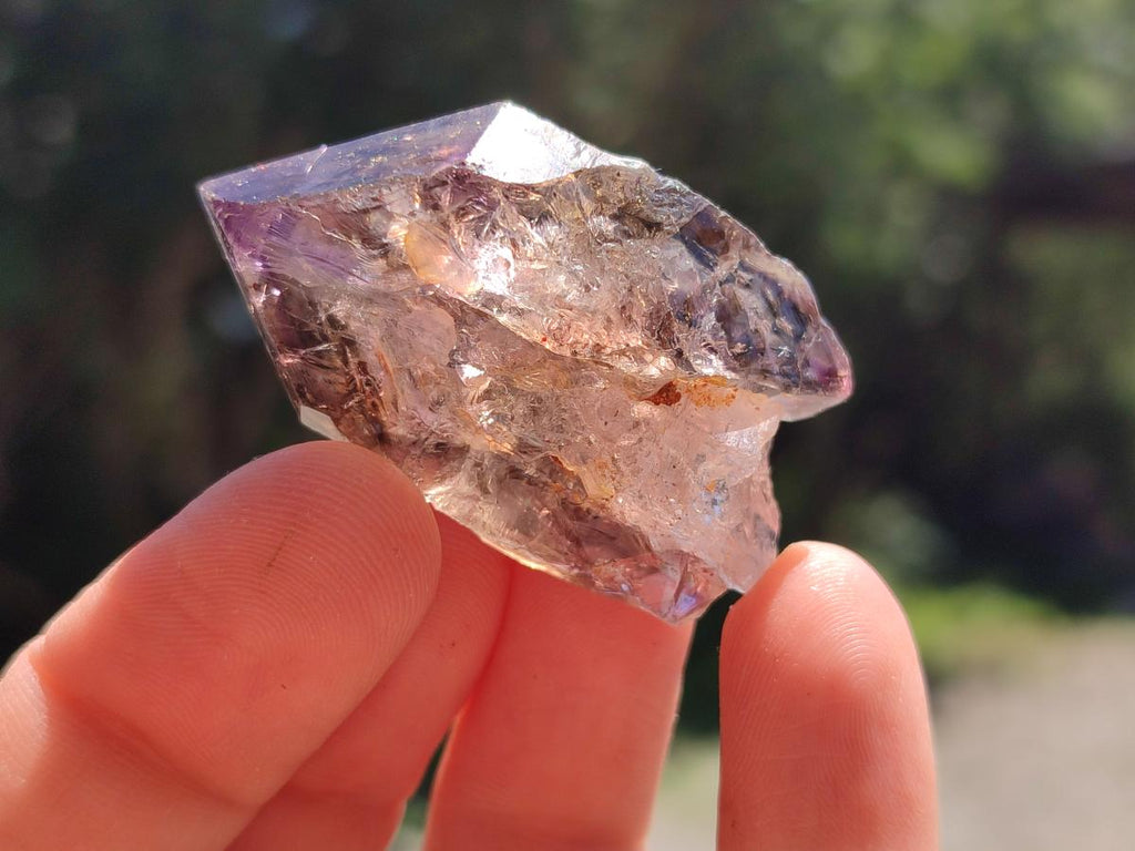 Natural Window Amethyst Crystals x 35 From Chiredzi, Zimbabwe