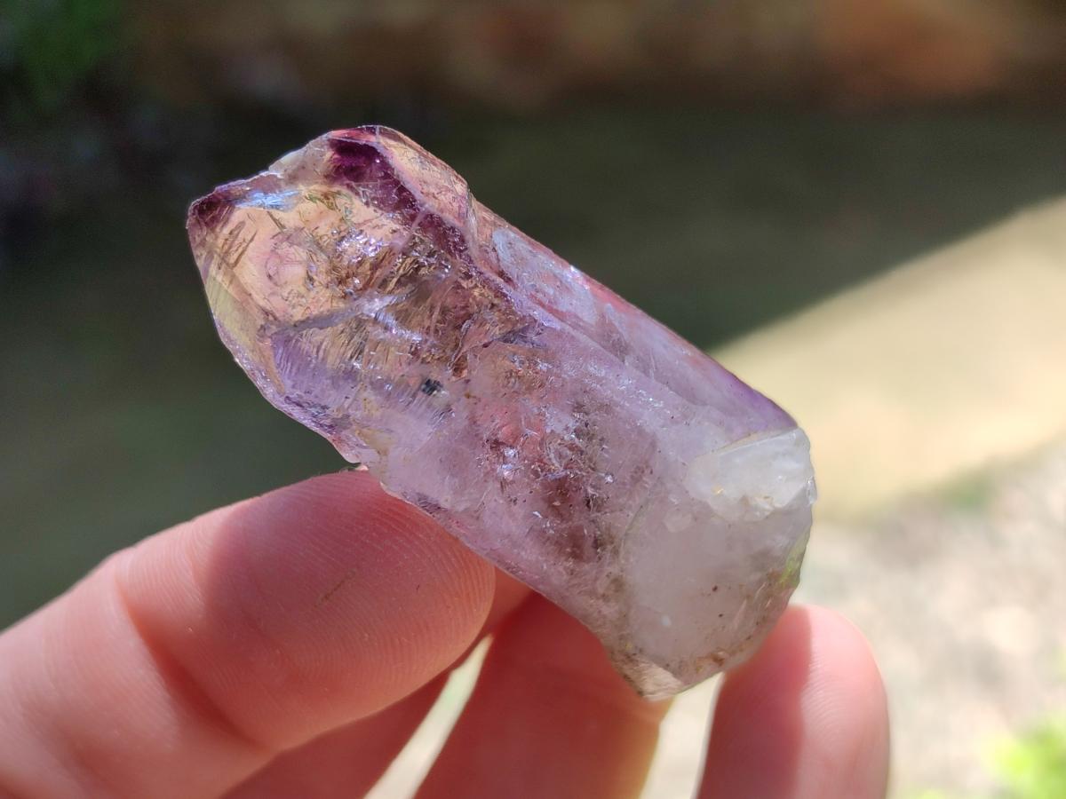 Natural Window Amethyst Crystals x 35 From Chiredzi, Zimbabwe