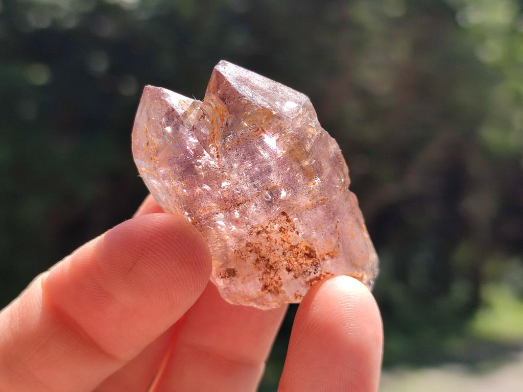 Natural Window Amethyst Crystals x 35 From Chiredzi, Zimbabwe