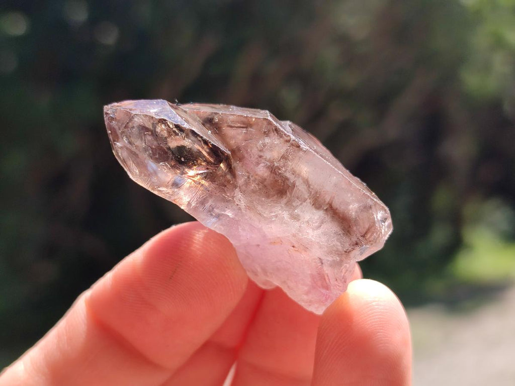 Natural Window Amethyst Crystals x 35 From Chiredzi, Zimbabwe