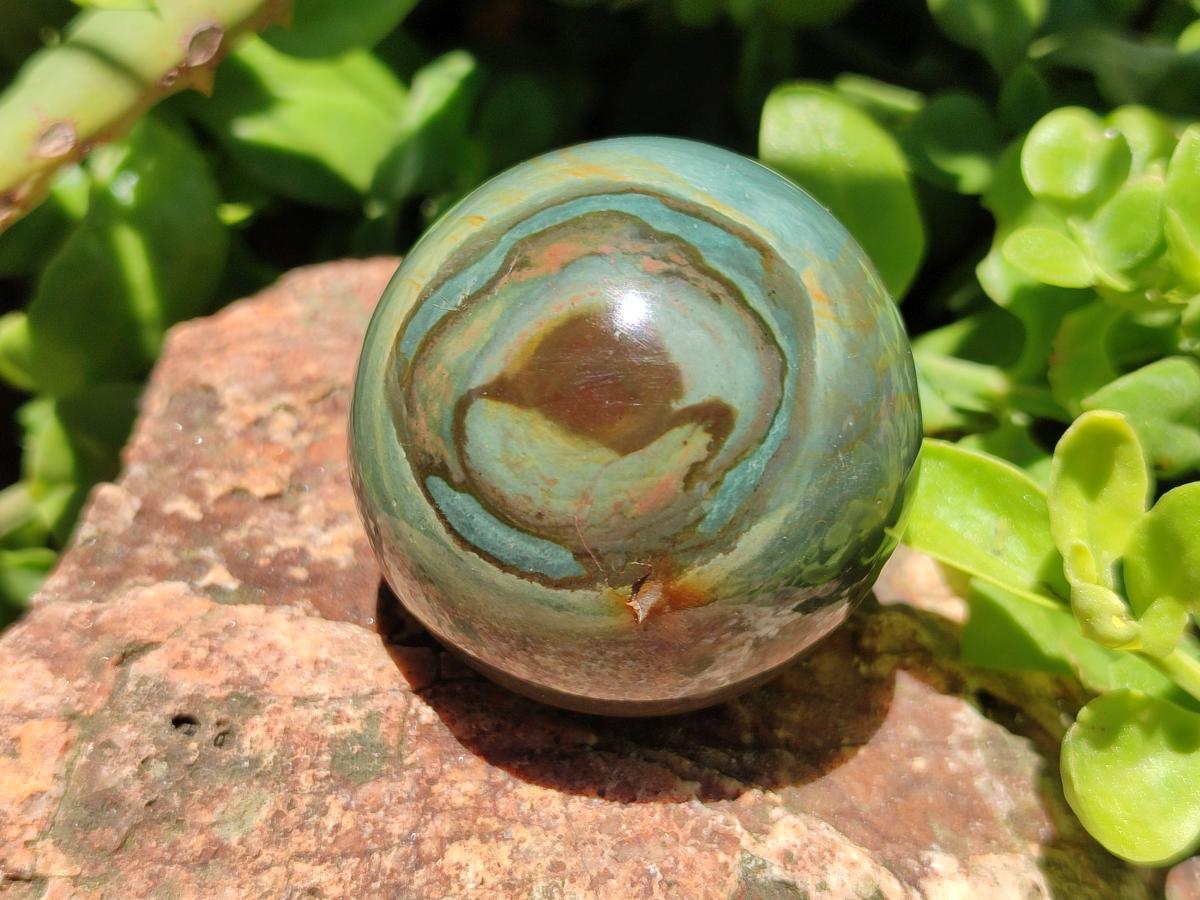 Polished Polychrome Jasper Spheres x 6 From NW Coast, Madagascar