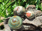 Polished Polychrome Jasper Spheres x 6 From NW Coast, Madagascar