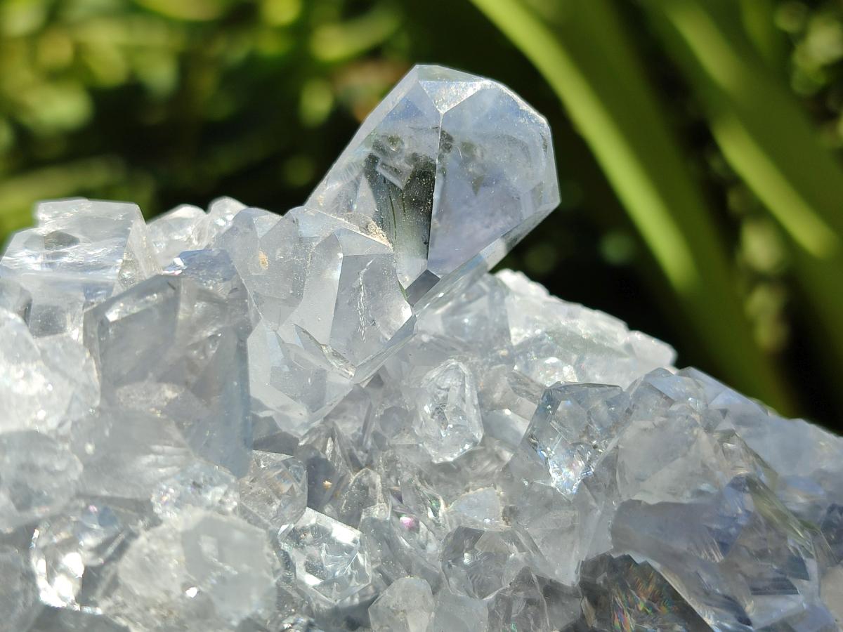 Natural Blue Celestite Geode Specimens x 2 From Sakoany, Madagascar