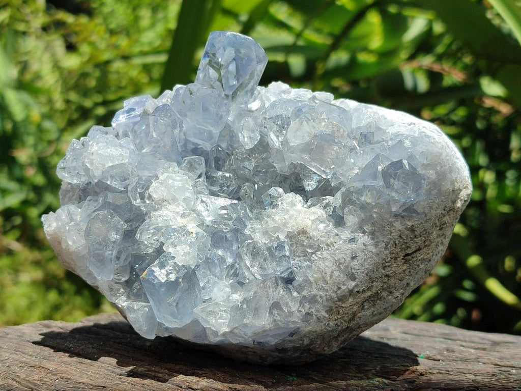 Natural Blue Celestite Geode Specimens x 2 From Sakoany, Madagascar