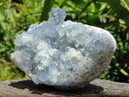 Natural Blue Celestite Geode Specimens x 2 From Sakoany, Madagascar