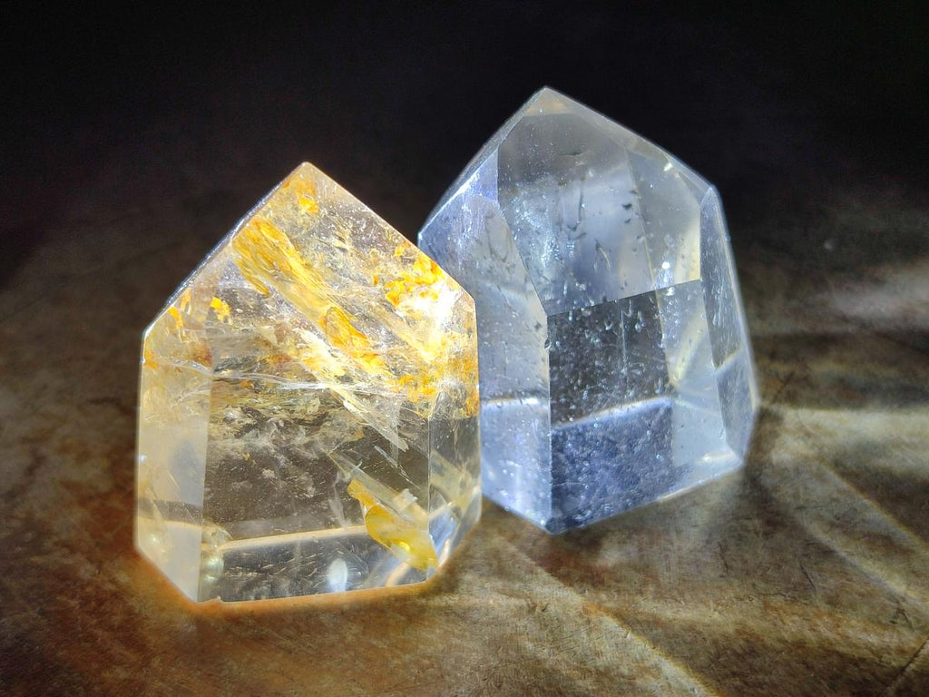 Polished Clear and Optic Quartz Crystals x 20 From Madagascar