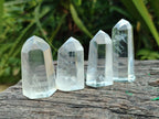 Polished Clear and Optic Quartz Crystals x 20 From Madagascar