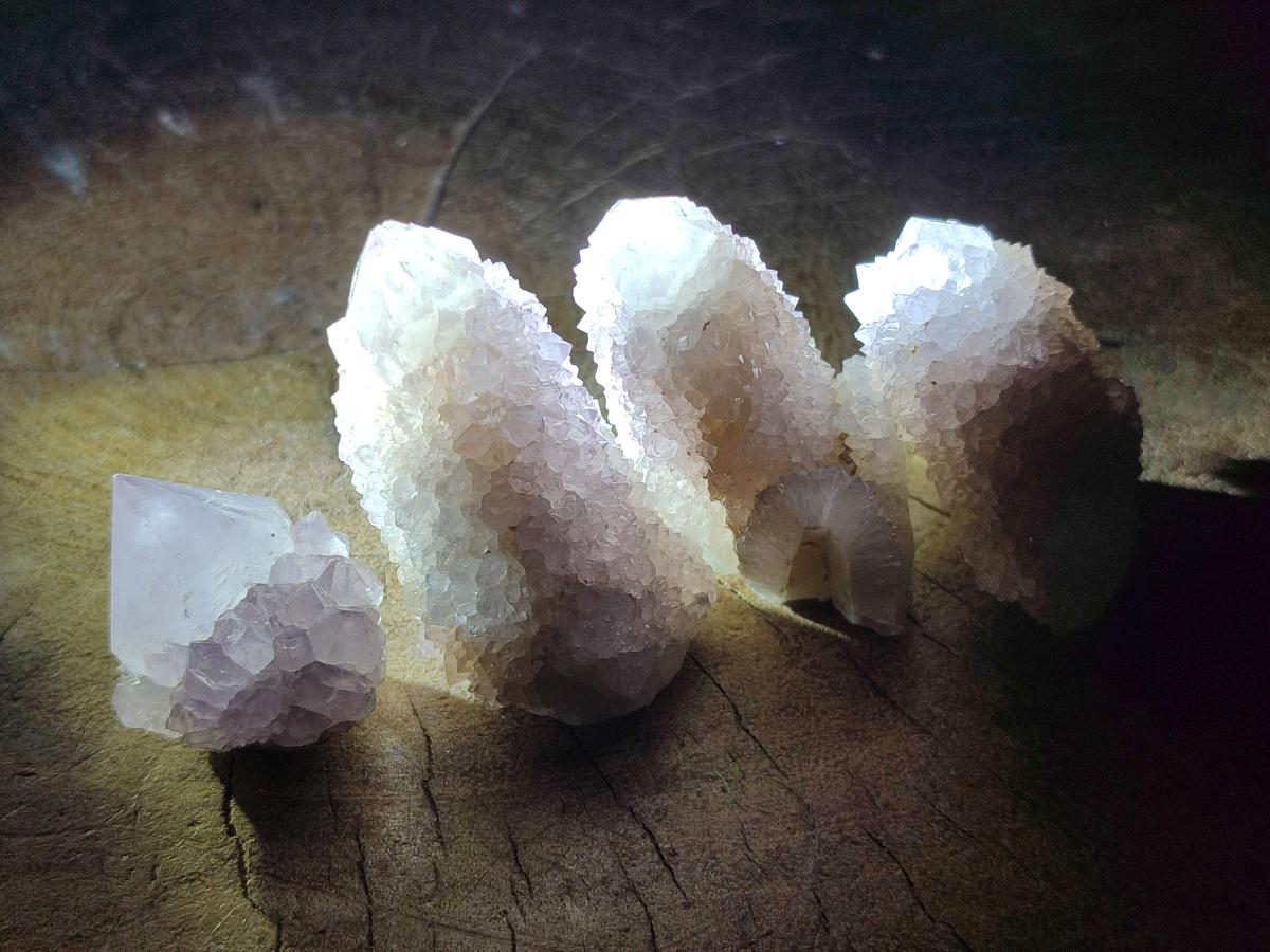 Natural White Fairy Spirit Quartz Crystals x 35 From Boekenhouthoek, South Africa