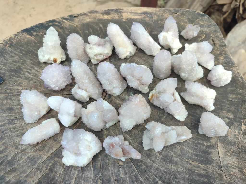 Natural White Fairy Spirit Quartz Crystals x 35 From Boekenhouthoek, South Africa