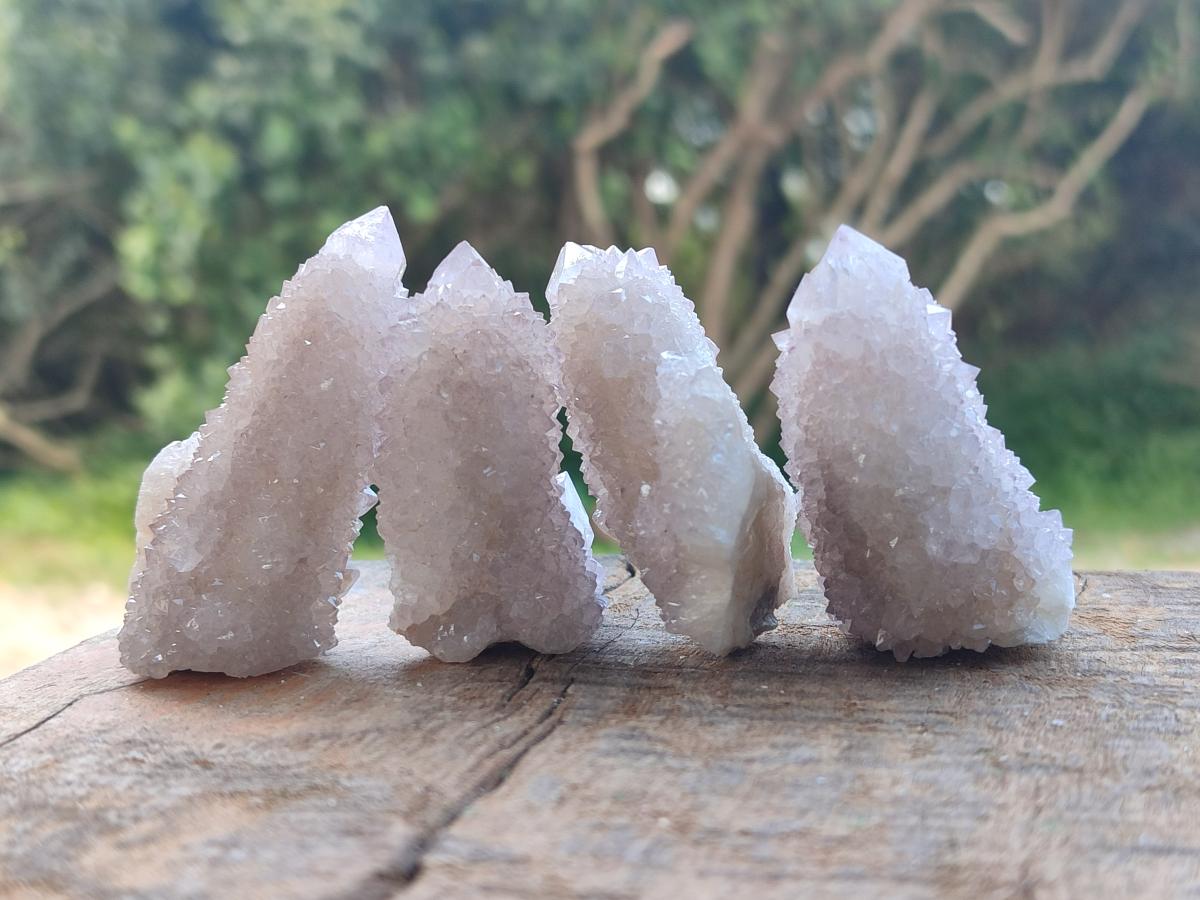 Natural White Fairy Spirit Quartz Crystals x 35 From Boekenhouthoek, South Africa