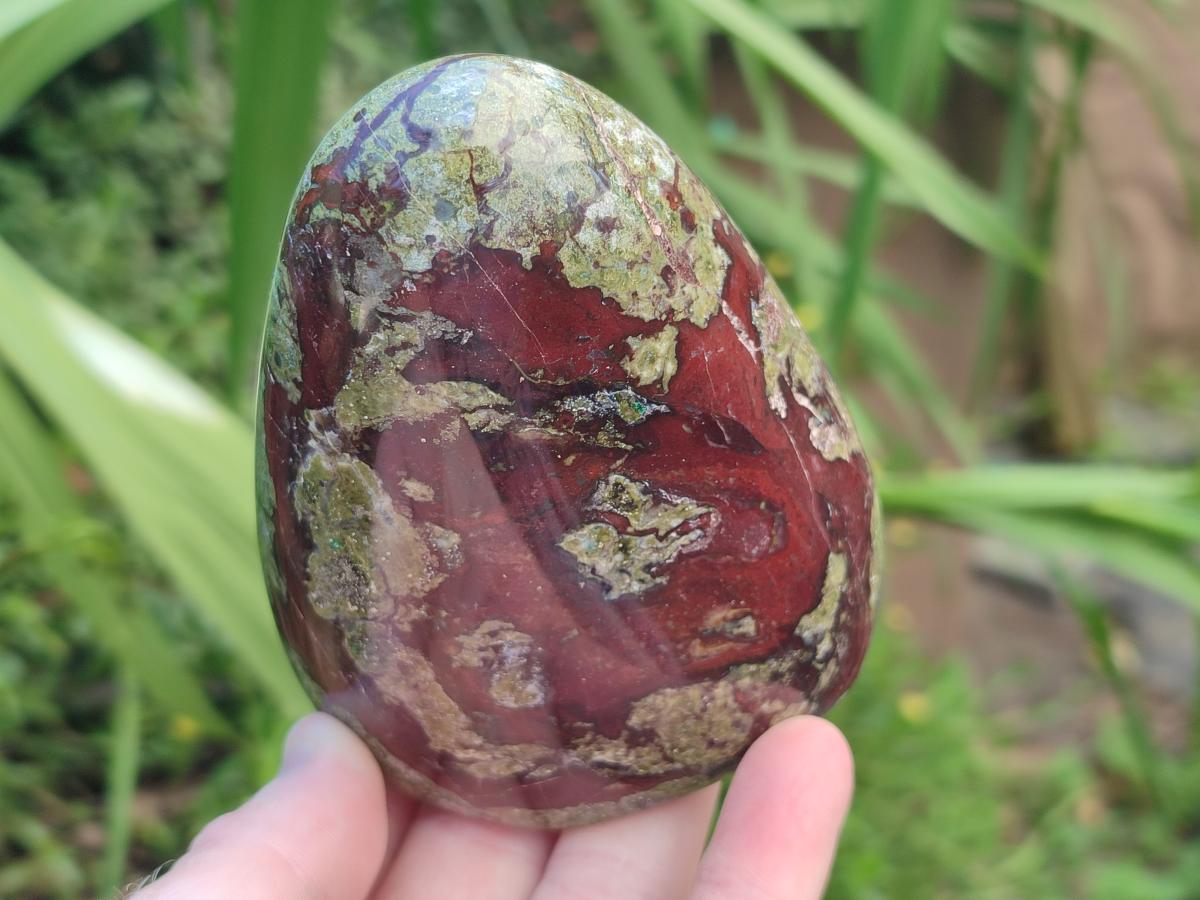 Polished Bastite Dragonsblood Stone Standing Free Forms x 2 From Tshipise, South Africa