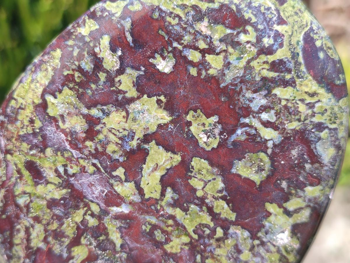 Polished Bastite Dragonsblood Stone Standing Free Forms x 2 From Tshipise, South Africa