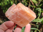 Natural Rhombohedral Sunset Orange Calcite Specimens x 12 From Spitzkop, Namibia