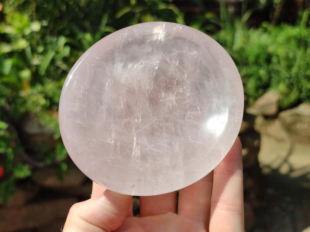 Polished Gemmy Rose Quartz Bowls x 4 From Madagascar