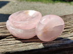 Polished Gemmy Rose Quartz Bowls x 4 From Madagascar
