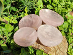 Polished Gemmy Rose Quartz Bowls x 4 From Madagascar