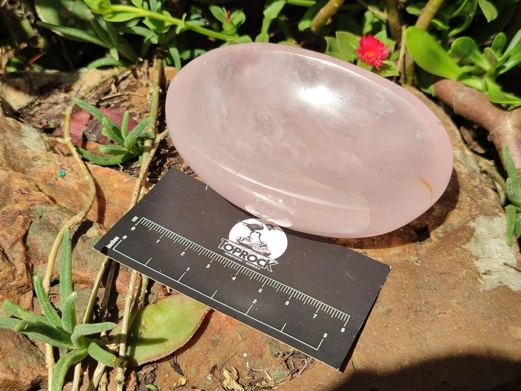 Polished Gemmy Rose Quartz Bowls x 4 From Madagascar