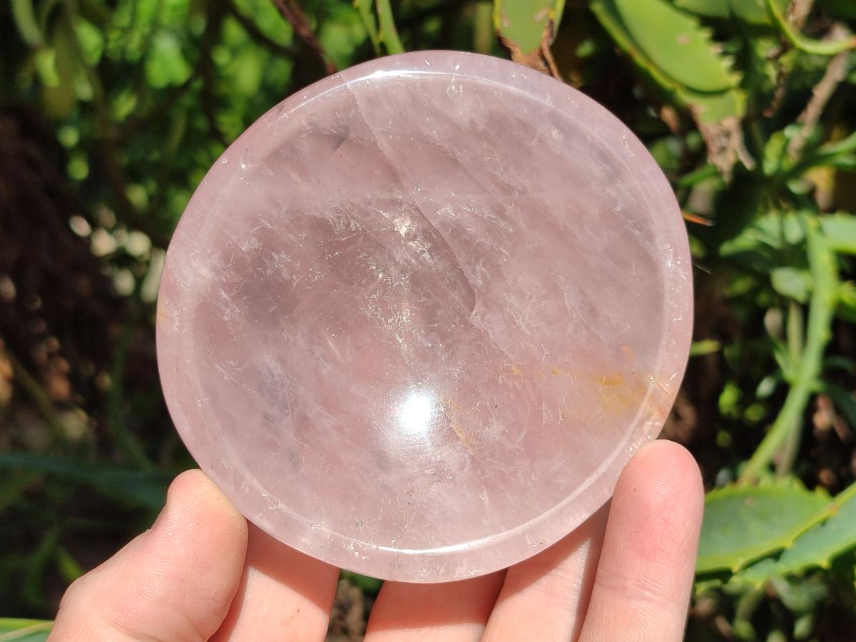 Polished Gemmy Rose Quartz Bowls x 4 From Madagascar
