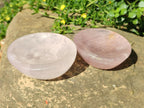 Polished Gemmy Rose Quartz Bowls x 4 From Madagascar
