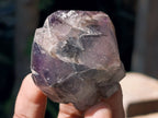 Natural Window Smokey Amethyst Crystals x 12 From Chiredzi, Zimbabwe