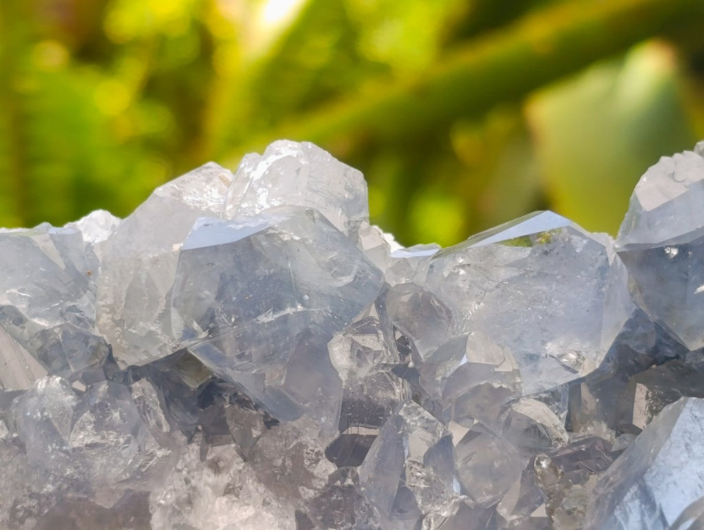 Natural Blue Celestite Specimens x 2 From Sakoany, Madagascar
