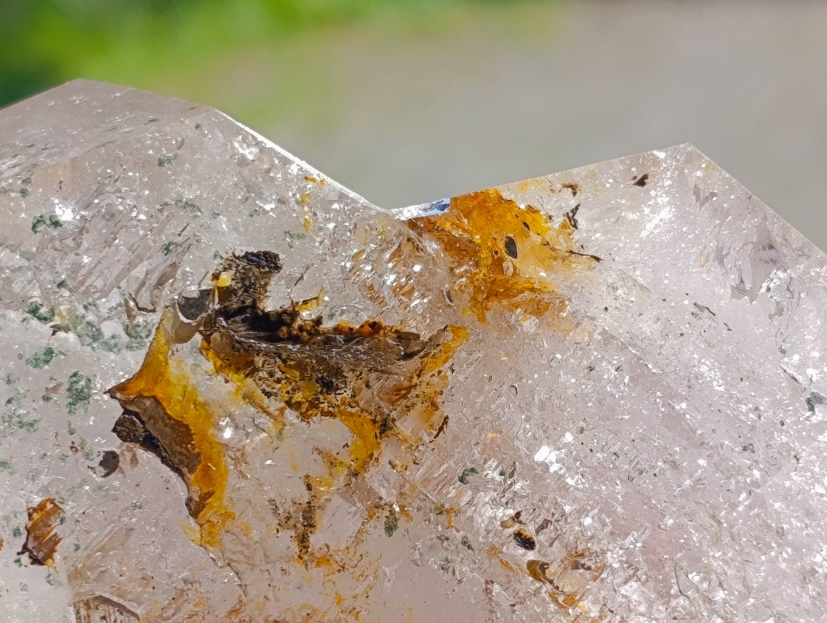Polished Quartz with Inclusion Crystals x 2 From Madagascar
