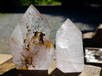 Polished Quartz with Inclusion Crystals x 2 From Madagascar