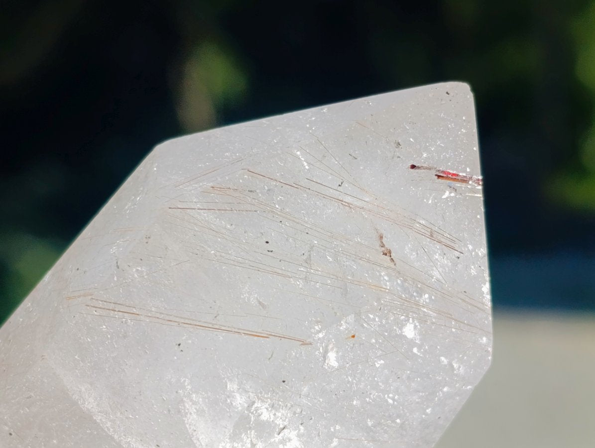 Polished Quartz with Inclusion Crystals x 2 From Madagascar