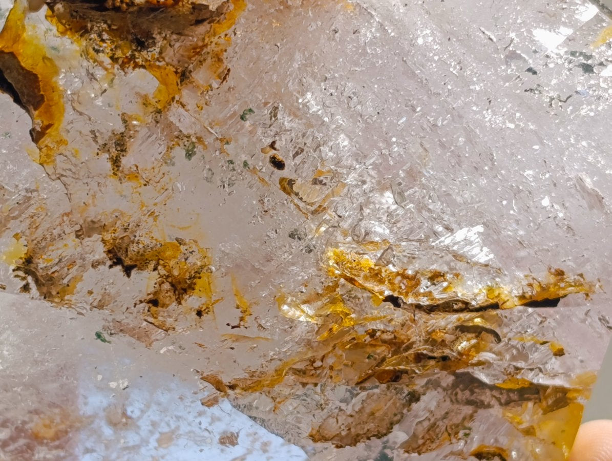 Polished Quartz with Inclusion Crystals x 2 From Madagascar