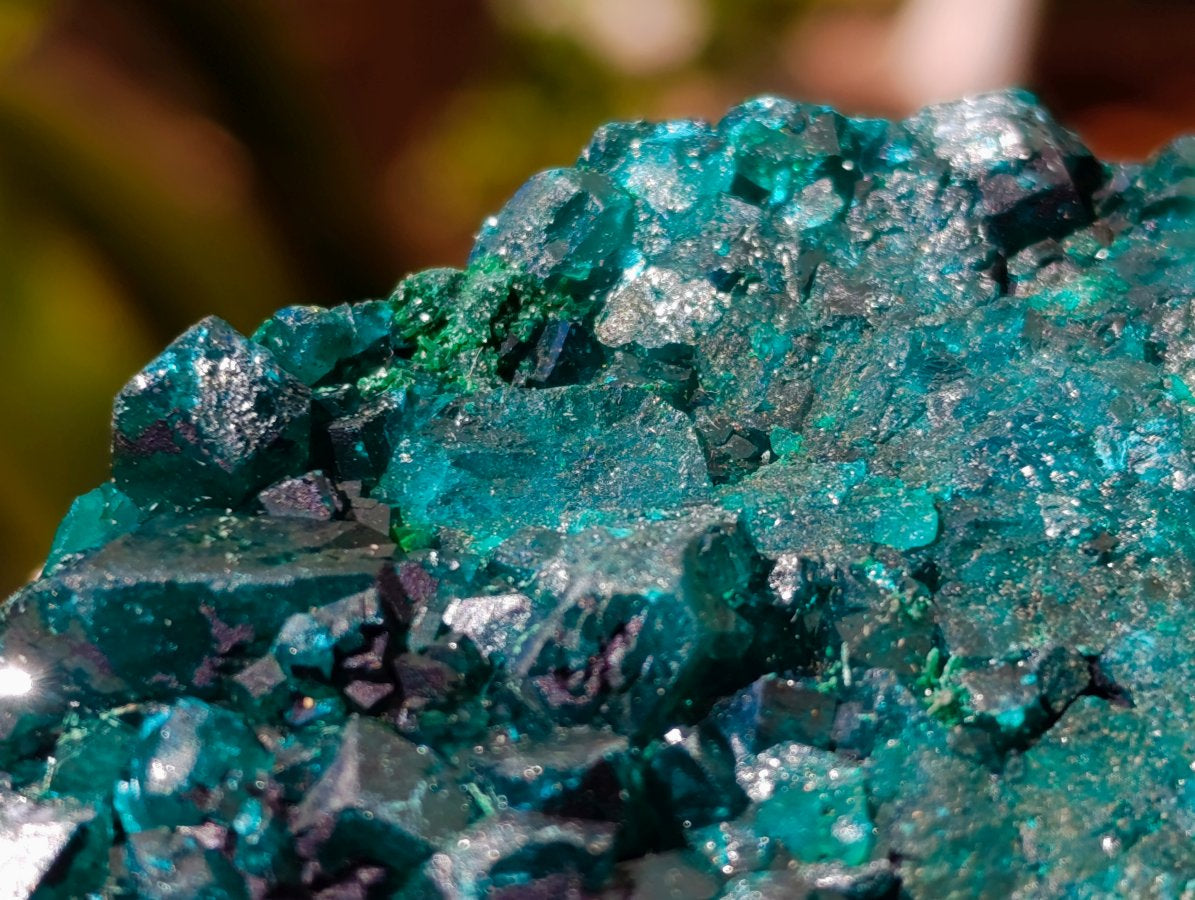 Natural Dioptase on Dolomite Specimens x 3 From Likasi, Congo