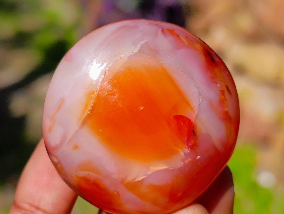 Polished Carnelian Agate Gemstone Galets x 20 From Madagascar