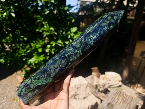 Polished Large Stromatolite Stranding Display Crystal x 1 From Katsepy, Madagascar