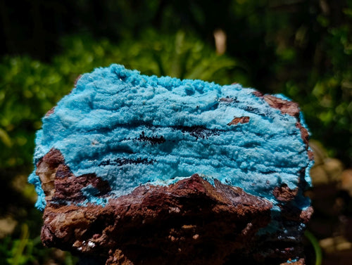 Natural Drusy Coated Chrysocolla and Malachite Specimens x 2 From Lupoto Mine, Congo
