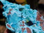 Natural Drusy Coated Chrysocolla and Malachite Specimens x 2 From Lupoto Mine, Congo