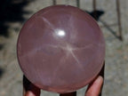 Polished Gemmy Star Rose Girasol Quartz Spheres x 2 From Madagascar